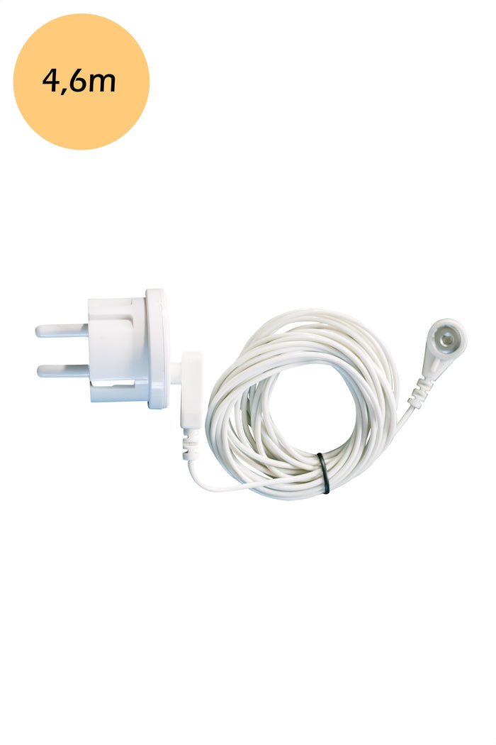 Earthle Erdungsstecker mit 4,6 Meter Kabel, aufgerollt